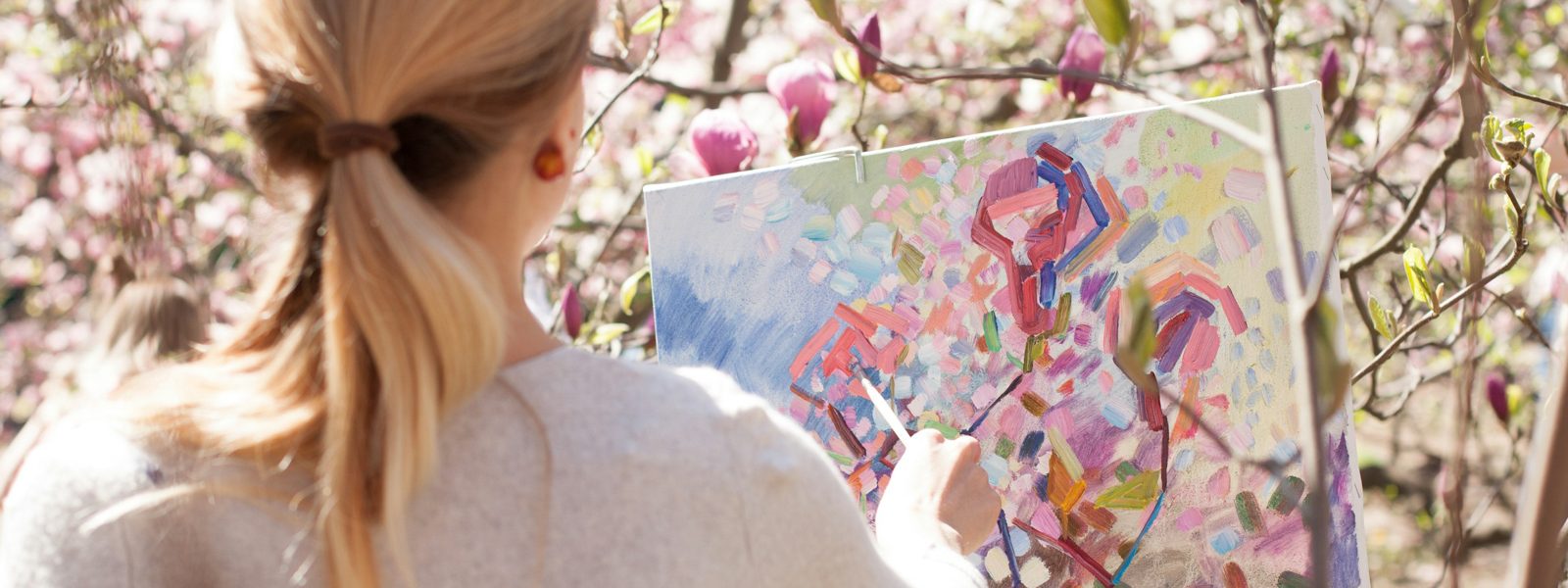 Woman painting
